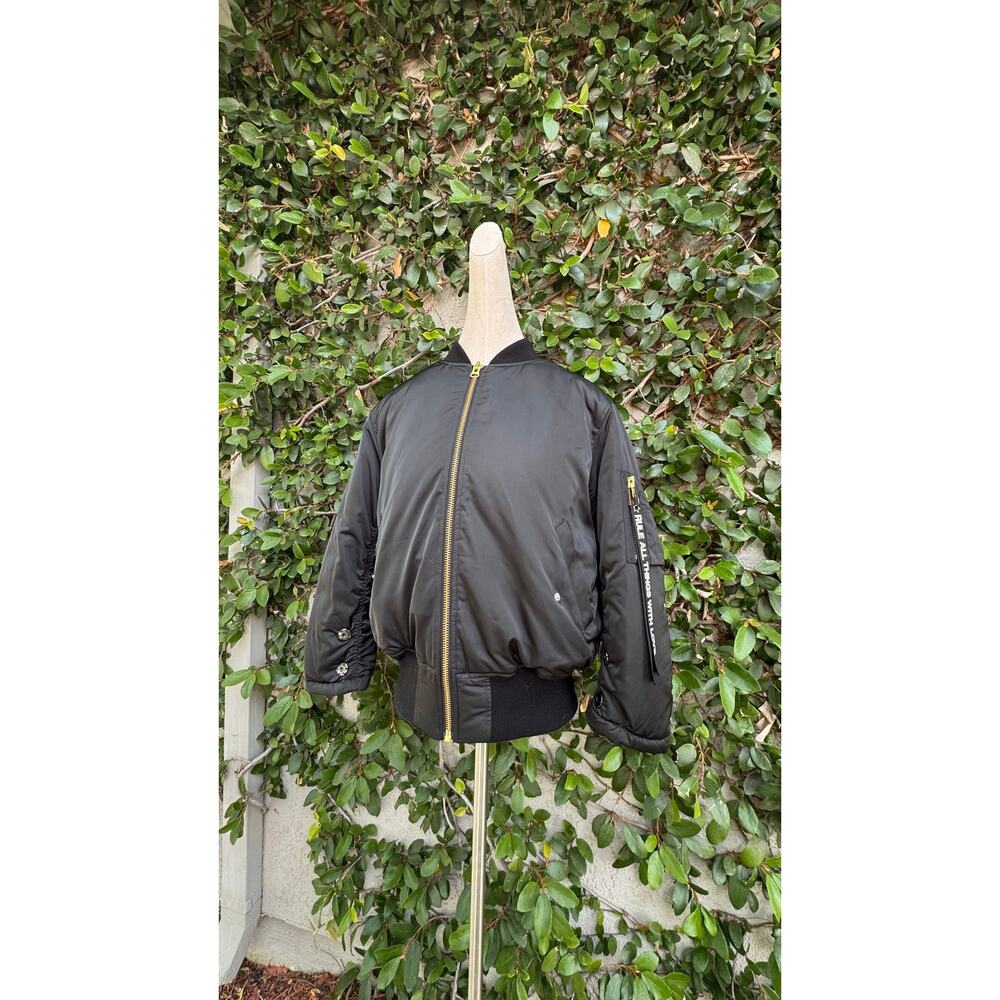 Pam & Gela rule all things with love bomber jacket